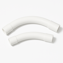 Communication Bend 45D 300mm Radius 50mm White