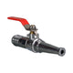 Fire Hose Nozzle Chrome Plated - Ball Valve Hose Tail 1" Barb