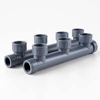 9c. PVC Holman Manifold 4 Port 25mm