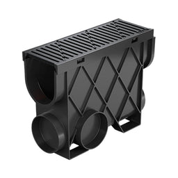 Reln Storm Drain Slimline Pit and Grate Ductile Iron 344mm (L) x 121mm (W) x 261mm (D)