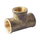 Brass Tee Threaded BSP 32mm (1 1/4")