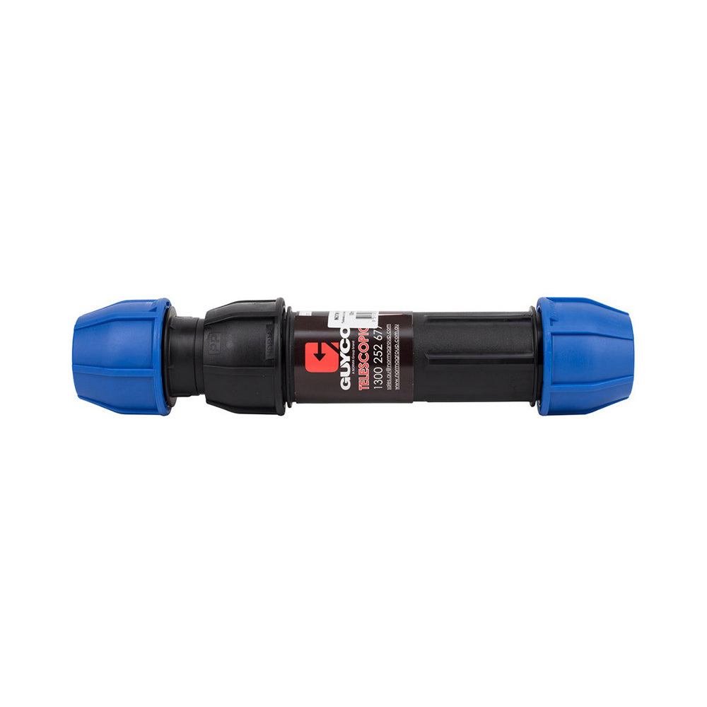 Compression Poly Metric Telescopic Repair Coupling (Poly x Poly) 32 mm x 32 mm - Norma