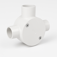 E. PVC Electrical Junction Box, Round U Type 20mm