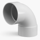 DWV Plain Bend FandF 150 mm 88