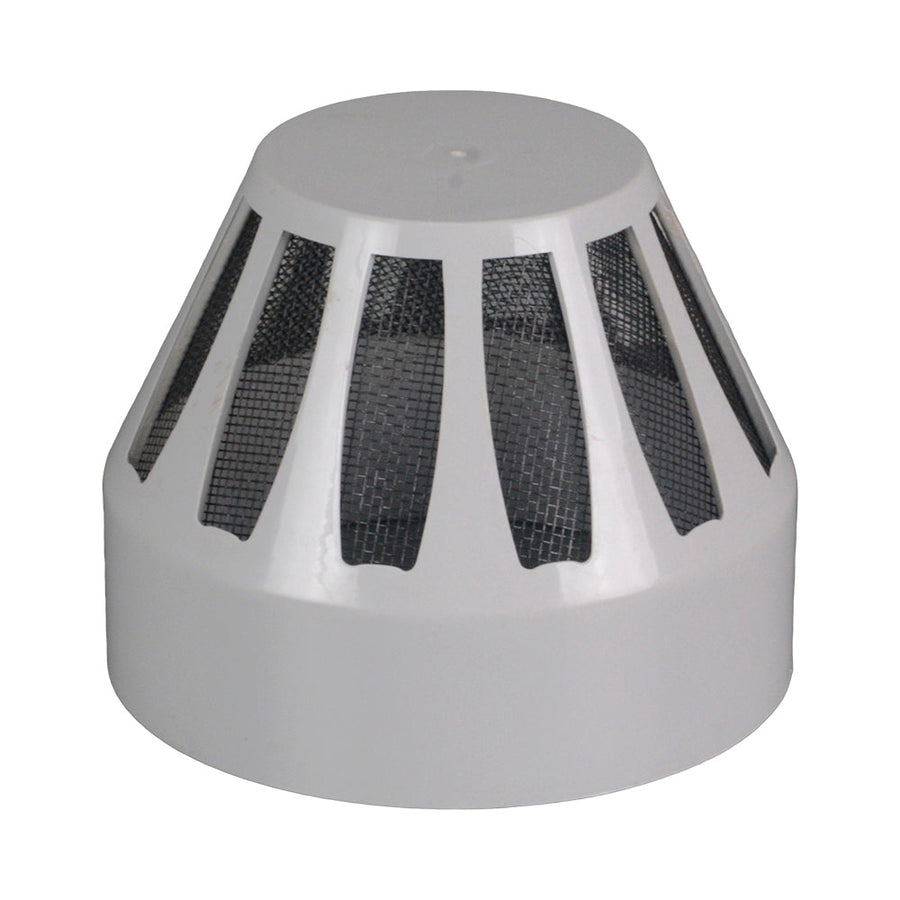 DWV Insect Proof Vent Cowl with Mesh 100mm - Pipe Online - Retic ...