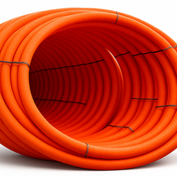 63 mm Orange HDPE Electrical conduit, 100 Metre Coil