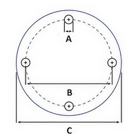 PVC Fixed Face Flange ANSI 155mm **LIMITED STOCK**