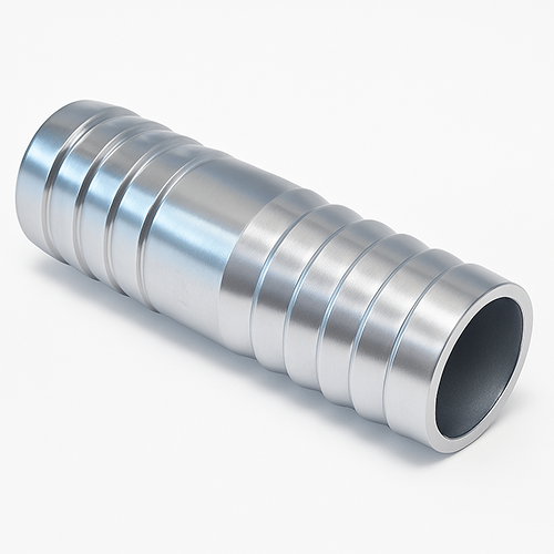 Hose Connector Double Barb Zinc Coated Steel - 65mm
