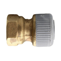 Hep2O/Waterlink Push Fit x Female Adaptor, 18mm x 1/2" FI Brass