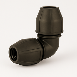 Compression Poly Metric Elbow (Poly x Poly) 90 mm x 90 mm - Norma