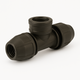 Compression Poly Metric Tee - Poly x FI BSP - 20 mm x 20 mm x 1/2"