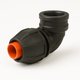 Compression Poly Rural Elbow- Poly x FI BSP - 1 1/4&quot; x 1 1/4&quot;