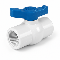 1a. PVC Ball Valve (Thread) 1/2" (15mm)