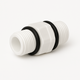 PVC Nipple with rubber O rings 15mm (1/2")