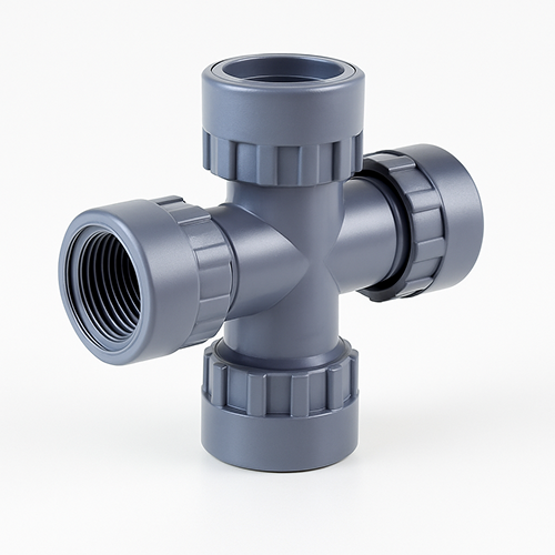 9c. PVC Holman Manifold 4 Port 25mm