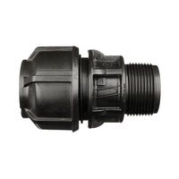Compression Poly Metric End Connector- Poly x MI BSP - 50mm x 2&quot;