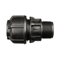 Compression Poly Metric End Connector- Poly x MI BSP - 25mm x 1&quot;