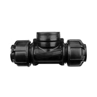 Compression Poly Metric Tee- Poly x FI BSP - 20mm x 20mm x 3/4&quot;