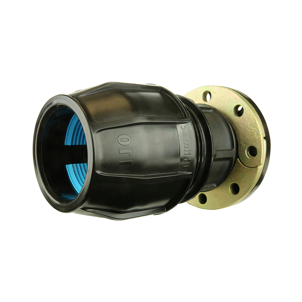 Compression Poly Metric Flanged Adaptor 110mm x 4"