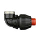 Compression Poly Rural Elbow- Poly x FI BSP - 1 1/2" x 1 1/2"