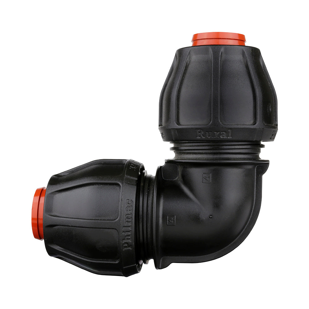 Compression Poly Rural Elbow- Poly x Poly - 3/4&quot;