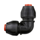Compression Poly Rural Elbow- Poly x Poly - 3/4&quot;