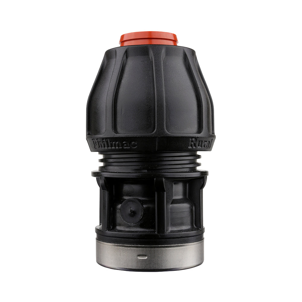 Compression Poly Rural End Connector- Poly x FI BSP - 1 1/4" x 1 1/4"
