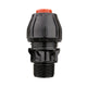 Compression Poly Rural End Connector (Poly x MI BSP) 1 1/2" x 1 1/4"