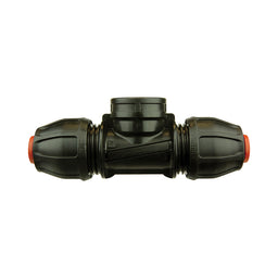 Compression Poly Rural Tee- Poly x FI BSP - 3/4&quot; x 3/4&quot; x 3/4&quot;