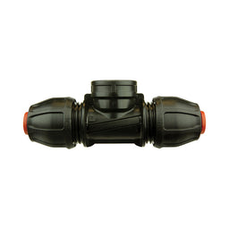 Compression Poly Rural Tee- Poly x FI BSP - 1 1/2" x 1 1/2" x 1 1/2"