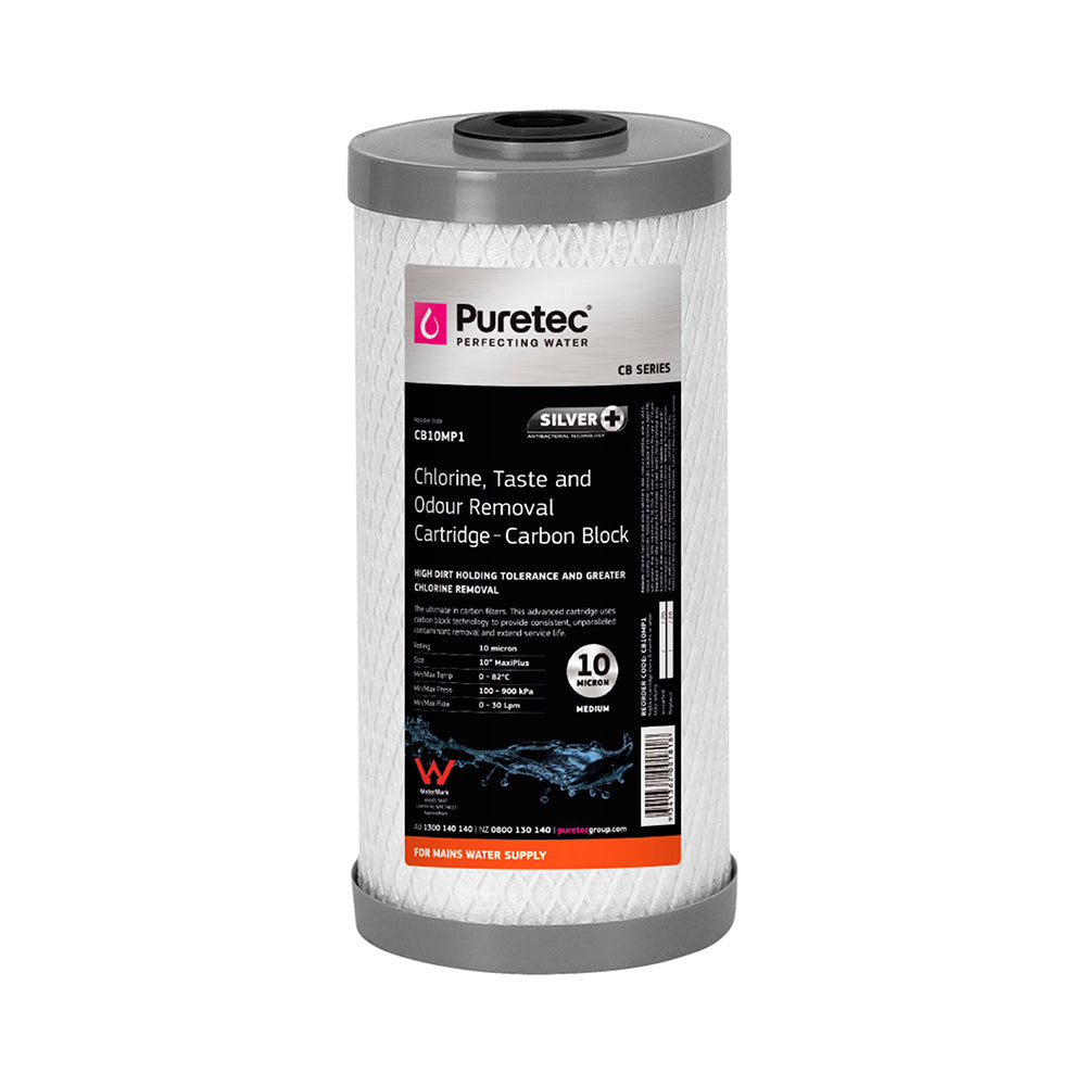 Puretec Cartridge CB10MP1 Carbon Block 4.5" x 10" 10 Microns
