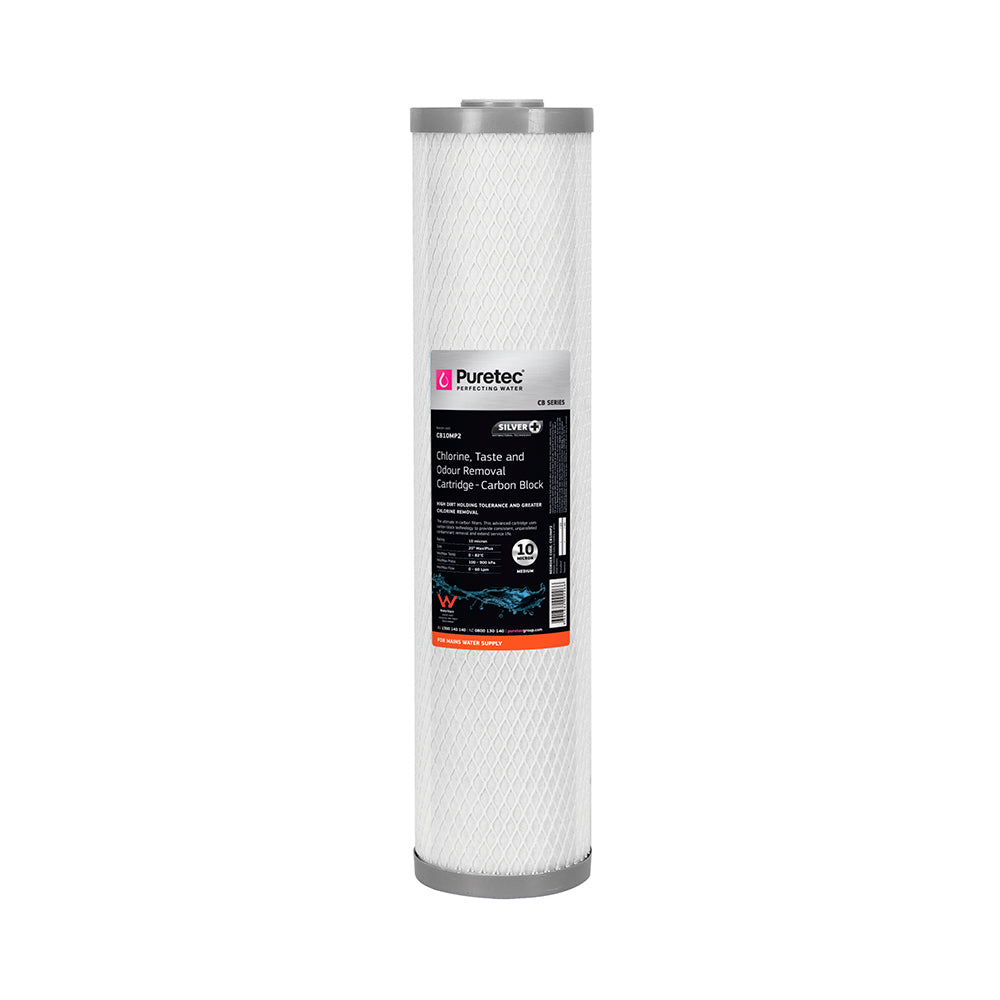 Puretec Cartridge CB10MP2 Carbon Block 4.5" x 20", 10 Microns