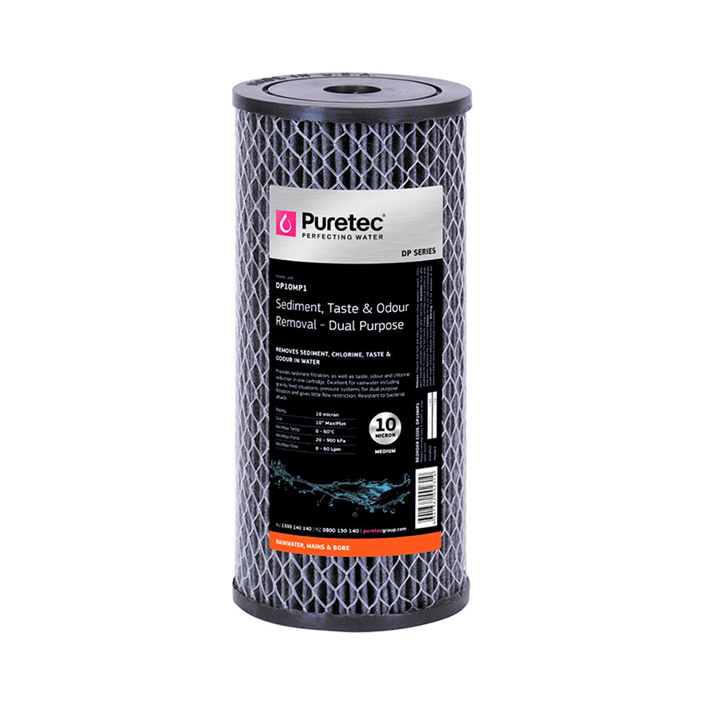 Puretec Cartridge DP10MP1 Dual-Purpose 4.5" x 10", 10 Microns