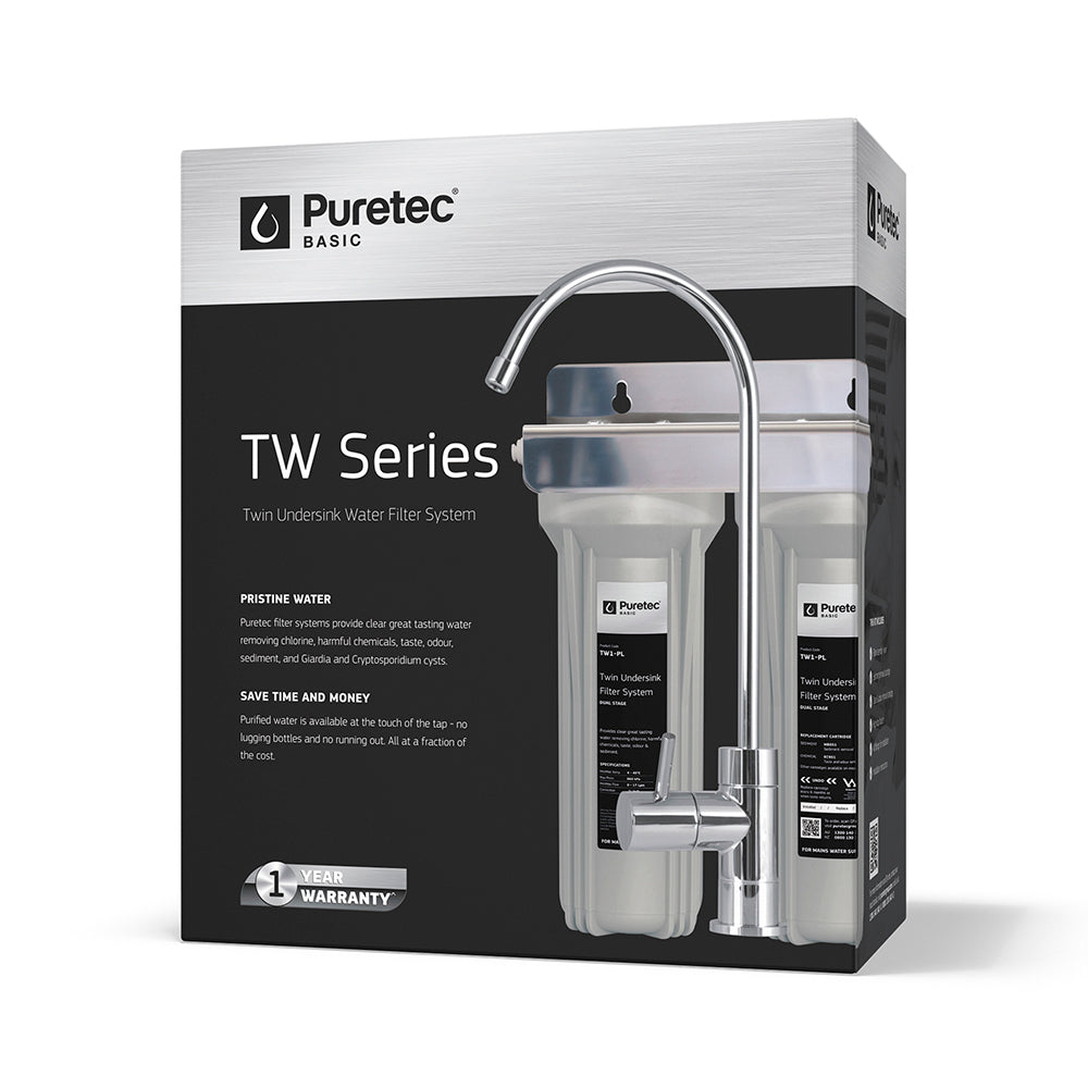 Puretec Filter TW1 Twin System Tap and Filter Kit (includes OT250)