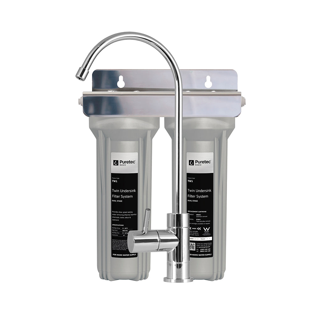 Puretec Filter TW1 Twin System Tap and Filter Kit (includes OT250)