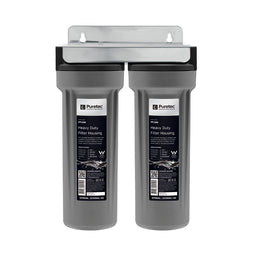 Puretec Housing CD13-3 Twin System, suits 10" cartridges