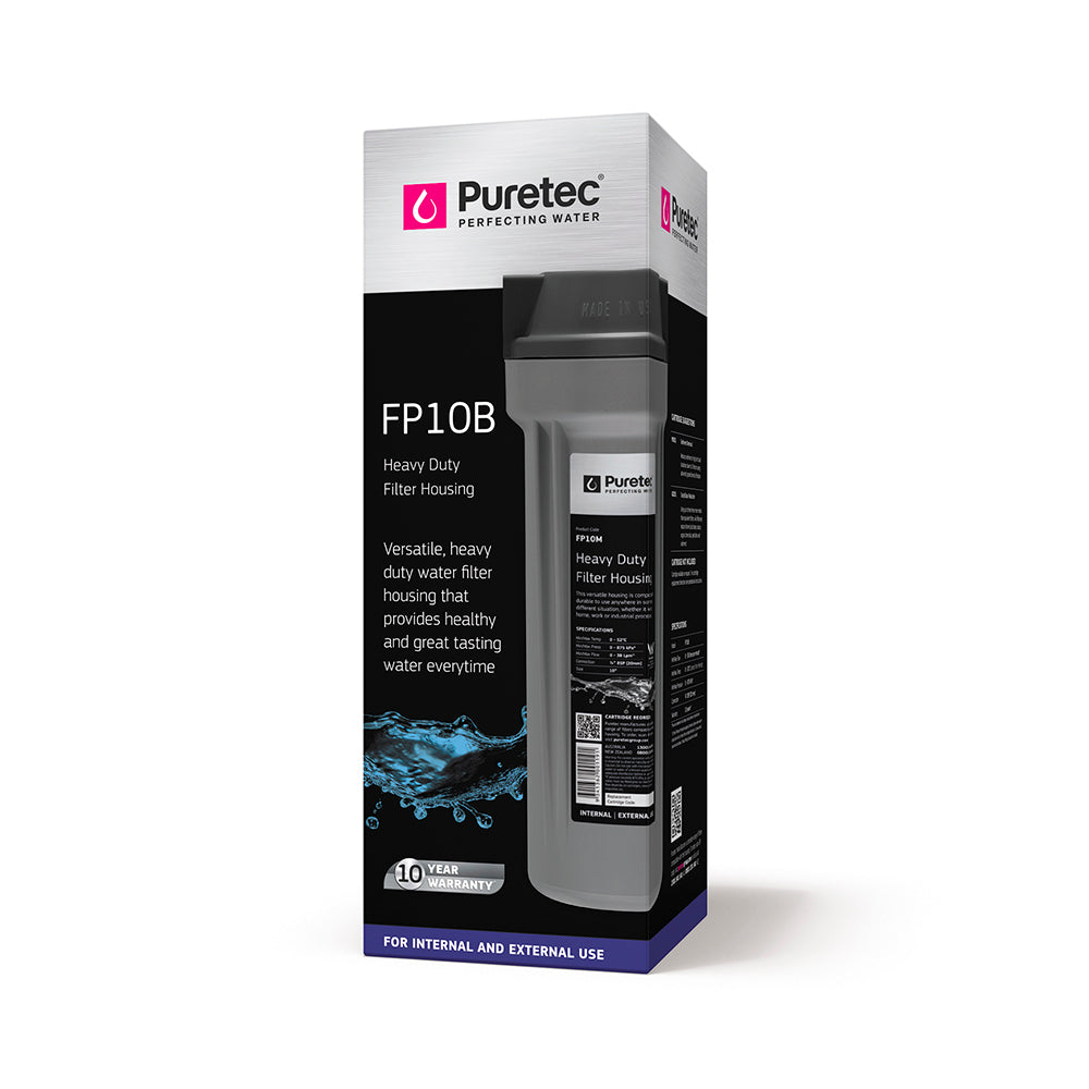 Puretec Housing FP10B Single, suits 10" cartridges