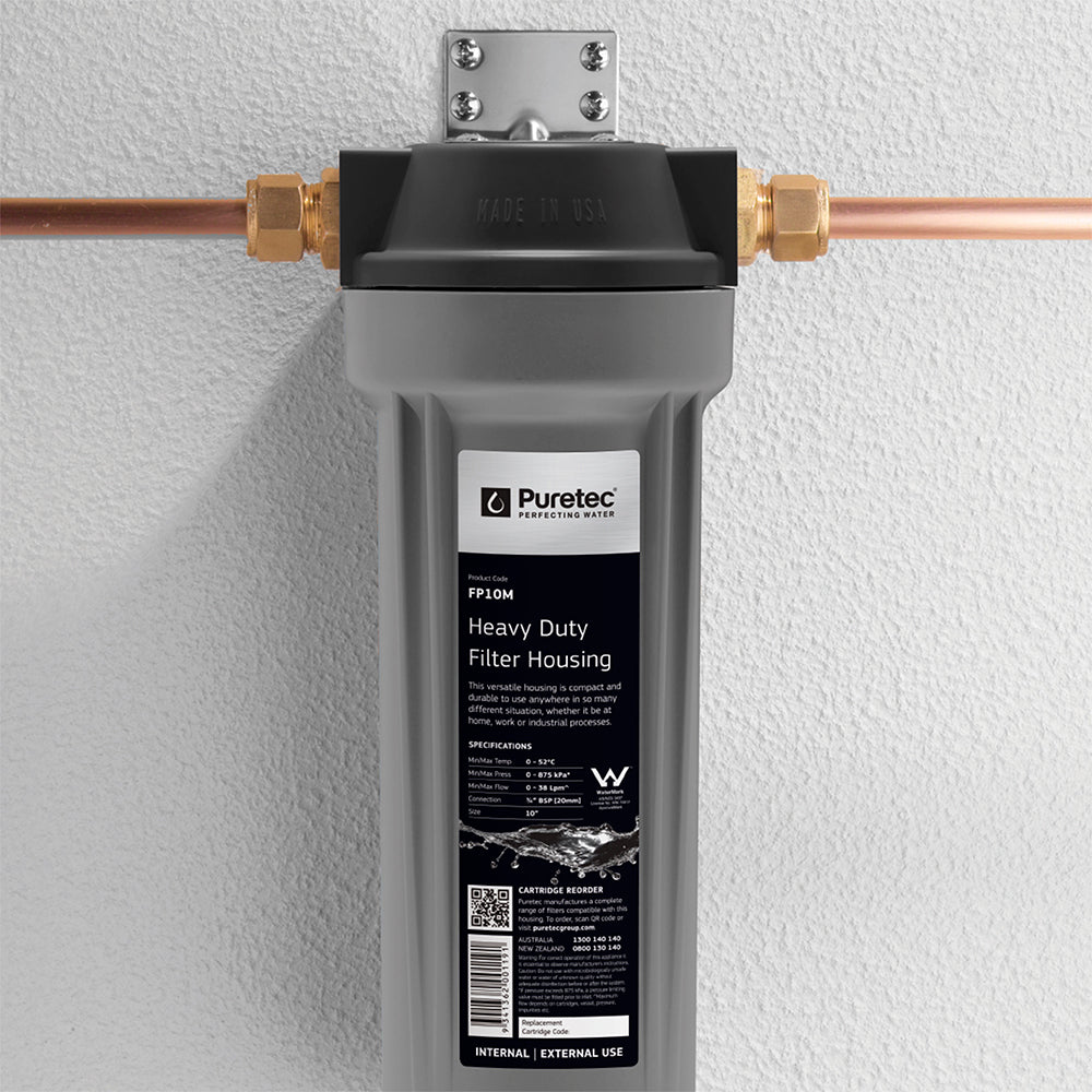 Puretec Housing FP10B Single, suits 10" cartridges