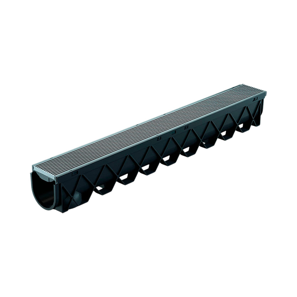Reln Storm Drain Channel and Grate Architectural (316 S/S) 1000mm (L) x 120mm (W) x 129mm (D)