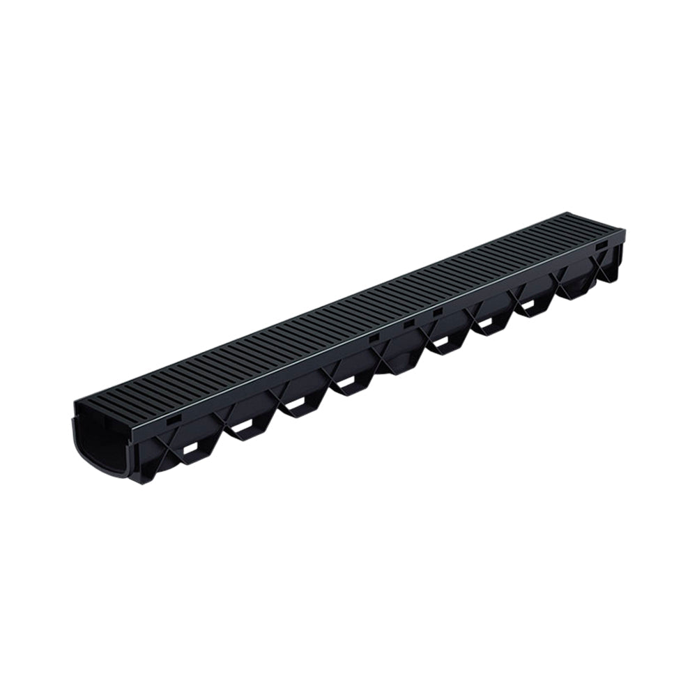 Reln Storm Mate Channel and Grate Heelguard Plastic Black 1m (L) x 120mm (W) x 85mm (D)