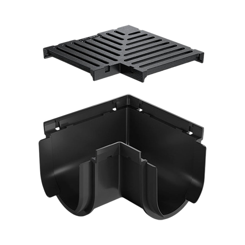 Reln Storm Drain Corner 90° with Grate Ductile Iron