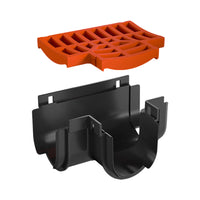 Reln Storm Drain Tee Piece with Grate Plastic Terracotta