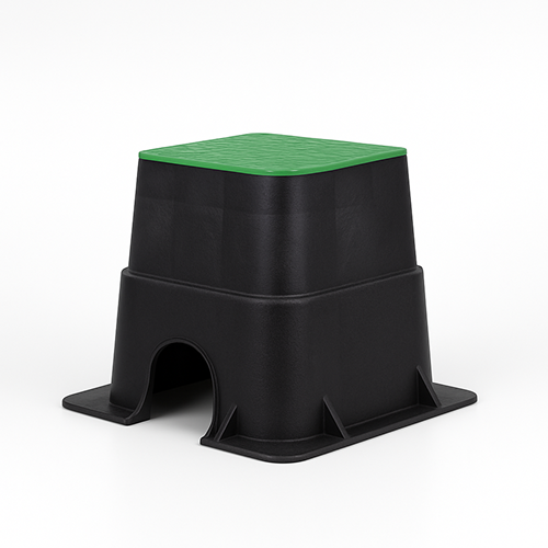 A. Valve Box Round Dura Heavy Duty (250mm T x 325mm B x 260 mm D)