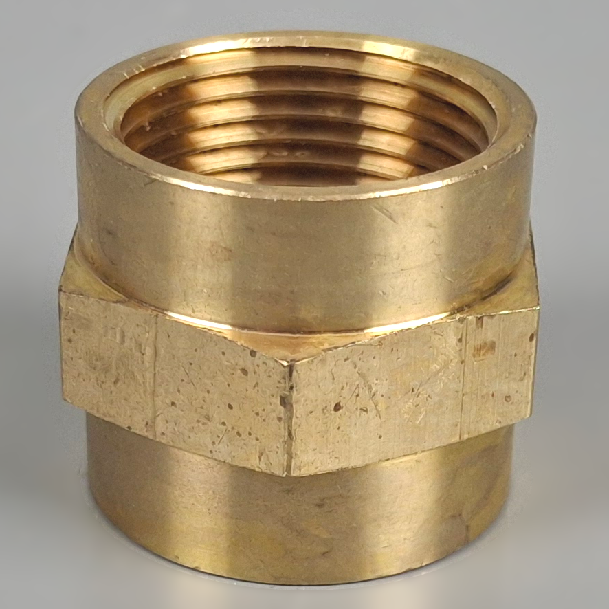 Brass Coupling Threaded Socket BSPF 32mm (1 1/4