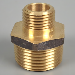 Brass Hex Nipple Reducing 40mm x 25mm