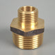 Brass Hex Nipple Reducing 15mm x 6mm