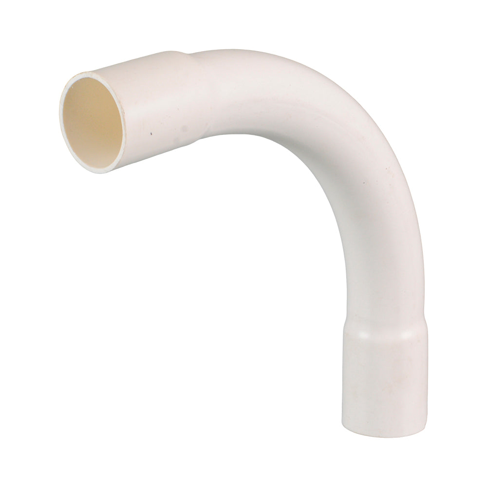 Communication Bend 90D 140mm Radius 25mm White