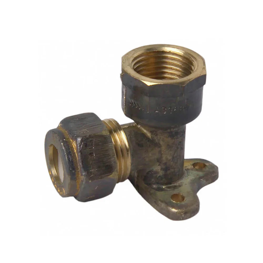 Brass Lugged Elbow Conetite/Compression x BSPF 15mm (1/2")