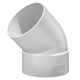 DWV Plain Bend MF 45° 40mm