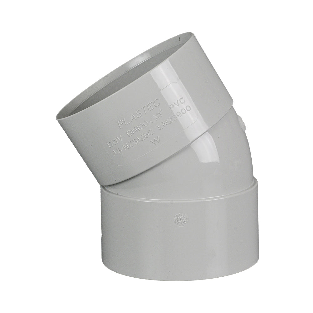 DWV Plain Bend FF 30° 150mm